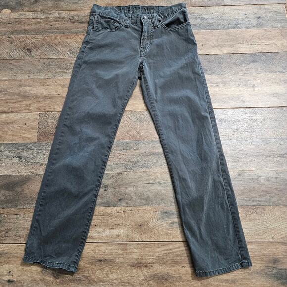 American Eagle Outfitters AEO Slim Straight Gray Denim Skinny Jeans 26/28 - Picture 2 of 11